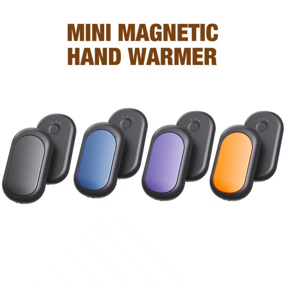 Hand Warmer Electric - Chauffe-mains magnétique 2-en-1 avec batterie externe