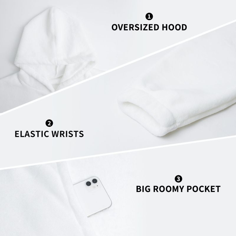 Couverture à capuche pour femm - Sherpa Hoodie Fleece avis et prix