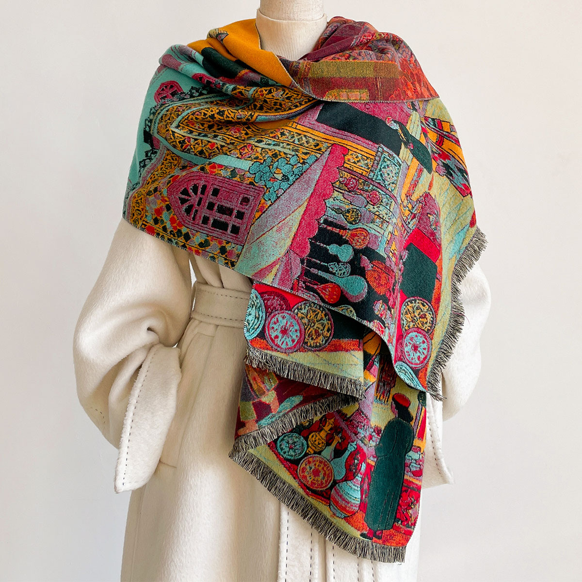 Écharpe en imitation cachemire - Cashmere Pashmina Wrap avis et prix