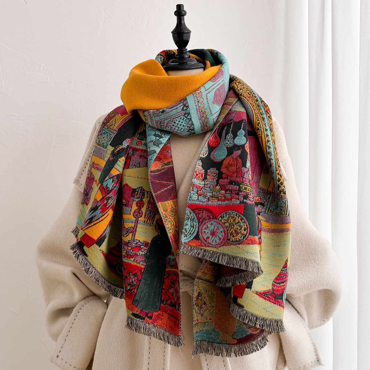 Écharpe en imitation cachemire - Cashmere Pashmina Wrap avis et prix